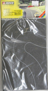 60701 NOCH HO Federal Road Curve - Asphalt, 2 pieces, each 8 cm wide