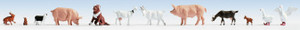 949-6029 - Walthers SceneMaster Farmhouse Animals -- pkg(12) 949-6029 - Walthers SceneMaster Farmhouse Animals -- pkg(12)
