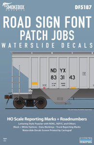 DF5187 - SmokeBox Graphics HO  Road Sign Font Patch Jobs DF5187 - SmokeBox Graphics HO  Road Sign Font Patch Jobs