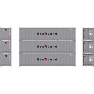 ATH63391 - Athearn HO 40' Smooth Side Containers, SEAU #1 (3)