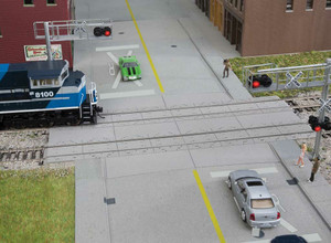 933-4121 - Walthers Cornerstone HO Modern Concrete Grade Crossing -- Kit 933-4121 - Walthers Cornerstone HO Modern Concrete Grade Crossing -- Kit