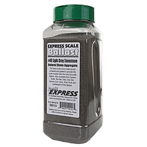 SE0153 - Scenic Express Natural Stone Ballast #40 -- Light Gray - 1 Quart 950mL SE0153 - Scenic Express Natural Stone Ballast #40 -- Light Gray - 1 Quart 950mL