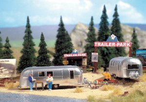 949-2902 - Walthers SceneMaster HO Camp Site with Two Trailers - Kit 949-2902 - Walthers SceneMaster HO Camp Site with Two Trailers - Kit