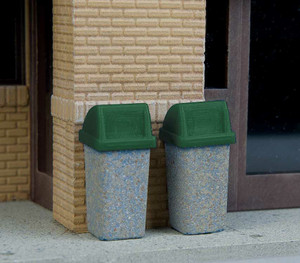949-4174 - Walthers SceneMaster HO Modern Trash Cans 949-4174 - Walthers SceneMaster HO Modern Trash Cans