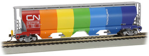 73805 - Bachmann HO CYLINDRICAL GRAIN HOPPER WITH FRED - CN DEMONSTRATOR 73805 - Bachmann HO CYLINDRICAL GRAIN HOPPER WITH FRED - CN DEMONSTRATOR