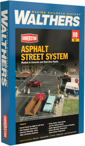 933-3194 - Walthers Cornerstone HO Asphalt Street System -- Kit - Complete Set 933-3194 - Walthers Cornerstone HO Asphalt Street System -- Kit - Complete Set
