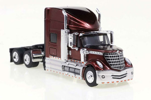 85826 - Brekina Automodelle - 2010 International Lonestar Sleeper-Cab Semi Tractor - Assembled -- Metallic Red 85826 - Brekina Automodelle - 2010 International Lonestar Sleeper-Cab Semi Tractor - Assembled -- Metallic Red