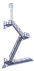 933-3736 - Walthers Cornerstone HO Modern Fire Escape Kit 933-3736 - Walthers Cornerstone HO Modern Fire Escape Kit