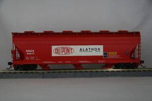 1099B - InterMountain HO 4650 Cubic Foot  3-Bay Covered Hopper - Dupont Alathon PWRS Special Run DOCX #44617