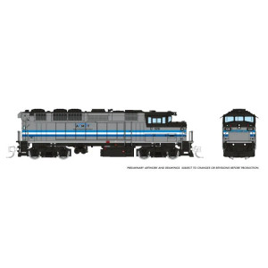 519503 - Rapido Trains N GMDD F59PH (DC/DCC/Sound): AMT Montreal - 3 Stripes: #526 519503 - Rapido Trains N GMDD F59PH (DC/DCC/Sound): AMT Montreal - 3 Stripes: #526