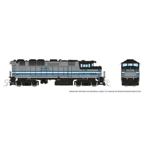 519504 - Rapido Trains N GMDD F59PH (DC/DCC/Sound): AMT Montreal - 3 Stripes: #532 519504 - Rapido Trains N GMDD F59PH (DC/DCC/Sound): AMT Montreal - 3 Stripes: #532