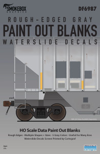 DF6987 - SmokeBox Graphics HO Paint Out Blanks - Rough Edged - Gray DF6987 - SmokeBox Graphics HO Paint Out Blanks - Rough Edged - Gray