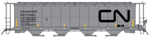 45141-03 - Intermountain Railway Company - HO NSC 4550 Cu. Ft. Cylindrical Covered Hopper - Trough Hatch,  Canadian National - Gray w/Black Lettering - #382228
