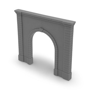 Cecil Scale Models -  HO Concrete/Concrete Inlay Tunnel Portal - Single Track Cecil Scale Models -  HO Concrete/Concrete Inlay Tunnel Portal - Single Track