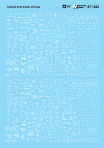 87-1522 - Microscale Industries HO Assorted Chalk Boxcar Markings