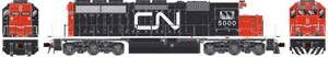 24956 - Bowser HO GMD SD40 CN Black/Red Noodle Scheme, w/Dynamic Brakes, Ditch Lights, Single Class Light #5001 DC 24956 - Bowser HO GMD SD40 CN Black/Red Noodle Scheme, w/Dynamic Brakes, Ditch Lights, Single Class Light #5001 DC