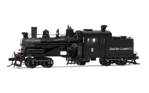 HR2947S - Rivarossi HO Heisler, 2-Truck Steam Locomotive, "Coos Bay Lumber Co. #8", ep. III, DCC/Sound HR2947S - Rivarossi HO Heisler, 2-Truck Steam Locomotive, "Coos Bay Lumber Co. #8", ep. III, DCC/Sound