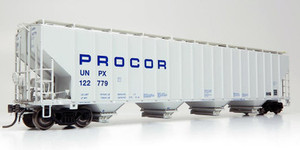 157002 - Rapido Trains HO Procor 5820 Covered Hopper - UNPX - Procor Blue Solid  #122626 157002 - Rapido Trains HO Procor 5820 Covered Hopper - UNPX - Procor Blue Solid  #122626