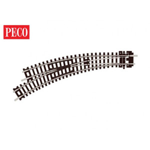 ST-45 - Peco N Left Hand Curved Turnout Code 80
