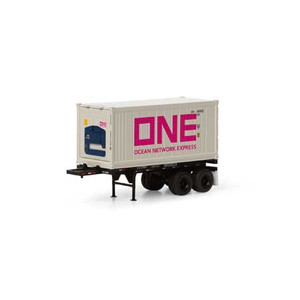 ATH28891 - Athearn Ready To Roll  HO 20’ Container w/Chassis ATH28891 - Athearn Ready To Roll  HO 20’ Container w/Chassis