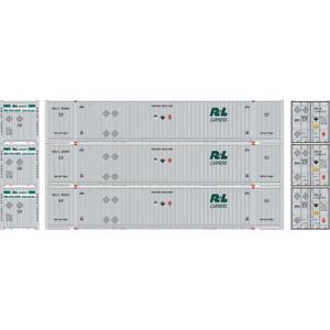 ATH-2658 - Athearn HO 53ft Jindo Container R+L Carriers RNLU #100043/100099/100249 (3 Pack)