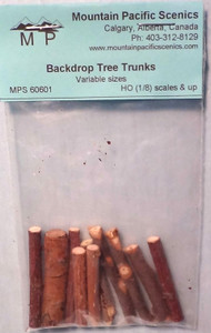 MPS-60601 - Mountain Pacific Scenics HO Backdrop Tree Trunks MPS-60601 - Mountain Pacific Scenics HO Backdrop Tree Trunks