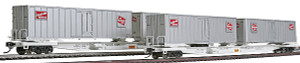 932-240855 - Walthers Gold Line HO Flexi-Van Flat Car with Trailer 2 Pack - Milwaukee Road 932-240855 - Walthers Gold Line HO Flexi-Van Flat Car with Trailer 2 Pack - Milwaukee Road