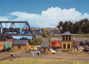 933-3852 - Walthers Cornerstone N Trackside Structures Set -- Kit - Three structures and Accessories