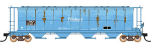 45145-06 - Intermountain Railway Company - HO NSC 4550 Cu. Ft. Cylindrical Covered Hopper - Trough Hatch, SOO Line ex Pilsbury - SOO #125135 45145-06 - Intermountain Railway Company - HO NSC 4550 Cu. Ft. Cylindrical Covered Hopper - Trough Hatch, SOO Line ex Pilsbury - SOO #125135