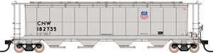65142-01 - Intermountain Railway Company - N NSC 4550 Cu. Ft. Cylindrical Covered Hopper - Trough Hatch, C&NW - UP Gray w/Shield CNW #182735 65142-01 - Intermountain Railway Company - N NSC 4550 Cu. Ft. Cylindrical Covered Hopper - Trough Hatch, C&NW - UP Gray w/Shield CNW #182735