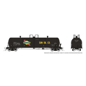 135019A - Rapido Trains HO Procor 20K gal Tank Car: Sunoco (UTLX): Single Car #46439