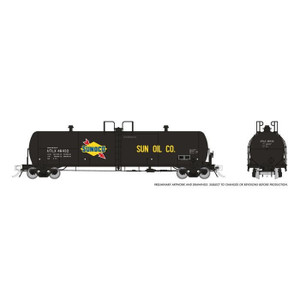 135019A - Rapido Trains HO Procor 20K gal Tank Car: Sunoco (UTLX): Single Car #46446