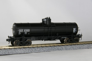 19015-04 - Tangent Scale Models HO General American 1917 Design 8,000 Gallon Tank Car - CGTX "1955+ Lease" #8169
