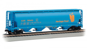 19139 - Bachmann HO Canadian 4 Bay Cylindrical Grain Hopper - Alberta Heritage Fund #396400