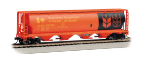 19134 - Bachmann HO Canadian 4 Bay Cylindrical Grain Hopper - Government of Canada - Red #604301 19134 - Bachmann HO Canadian 4 Bay Cylindrical Grain Hopper - Government of Canada - Red #604301