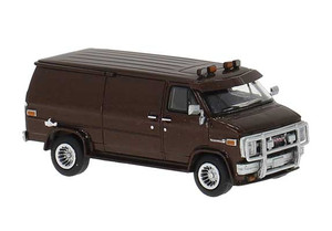 18252 - Brekina HO 1/87 GMC Verdura Cargo Van - Brown - Assembled 18252 - Brekina HO 1/87 GMC Verdura Cargo Van - Brown - Assembled