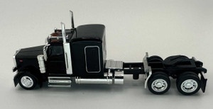 589094 - HO Logistics Replicas - Peterbilt 589 72" Sleeper-Cab Semi Tractor - Assembled -- Black 589094 - HO Logistics Replicas - Peterbilt 589 72" Sleeper-Cab Semi Tractor - Assembled -- Black