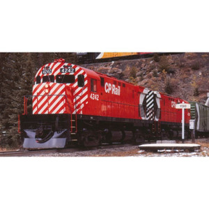 45016 - Rapido HO MLW C-424 CP Rail - Action Red (5" Stripes) (DRS-24c) #4242 DC/Silent