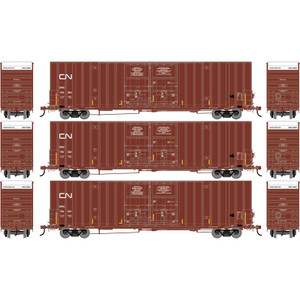 ATH-3207 - Athearn - HO ATH 60' Gunderson High-Cube Double Door Box Car 3pk, DWC #794360/794383/794391