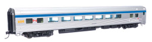 910-30021 - Walthers Mainline HO 85' Budd Large-Window Coach - Ready To Run -- VIA Rail Canada (Silver, Blue, Yellow)
