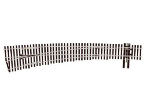 SL-8377 - Peco HO #7 Left Hand Curved Turnout Insulfrog Code 83