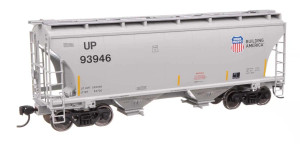 910-49325 - WalthersMainline HO - 39' Trinity 3281 2-Bay Covered Hopper - Ready-to-Run -- Union Pacific(R) #93912