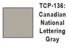 TCP--136 - Tru-Color Paint CN Lettering Gray 1oz
