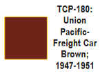 TCP--180 - Tru-Color Paint Union Pacific 44-60's Freight Car Brown 1oz