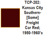 TCP--202 - Tru-Color Paint KCS 1950-60's Freight Car Red 1oz