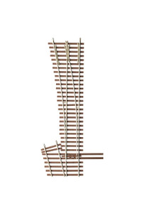 14-716 - Micro Engineering Company - HO Ladder Track System -  Left Hand Turnout - #5d Intermediate Ladder