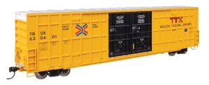 910-3120 - Walthers Mainline HO - 60' High-Cube Plate F Horizontal Post Boxcar -- TTX (TBOX) #630401