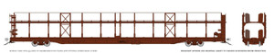 1024098 - Rapido - HO NSC 89' Bi-Level Autorack: Painted/Unlettered Brown: Single Car