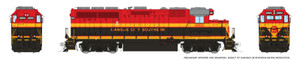 1078519 - Rapido - HO EMD GP40 (DC/DCC/Sound): KCS - Southern Belle: #2850