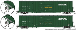 191011A - Rapido - HO Trenton Works 6637cuft boxcar w/ EOT: BC Rail - As-Delivered: Single Car #1